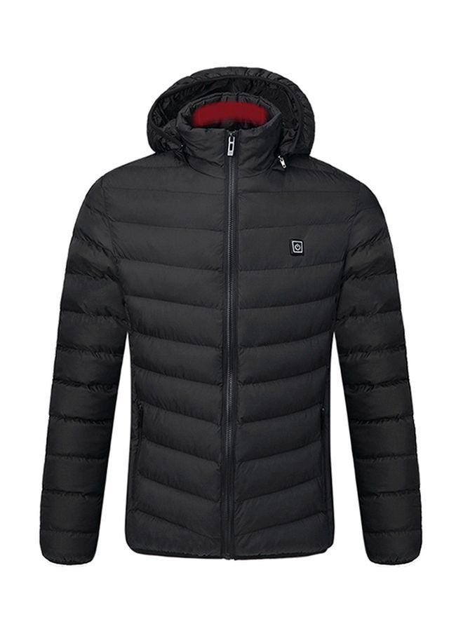 Long Sleeves Heated Jacket Black  - Image 1