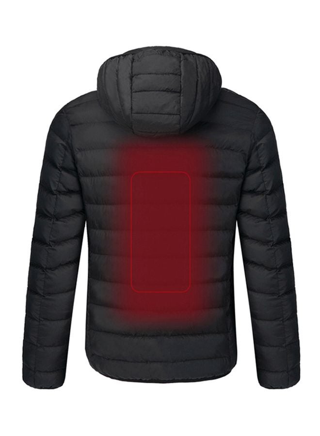 Long Sleeves Heated Jacket Black  - Image 2