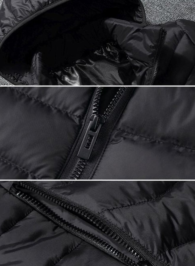 Long Sleeves Heated Jacket Black  - Image 3