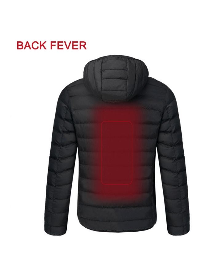 Long Sleeves Heated Jacket Black  - Image 5
