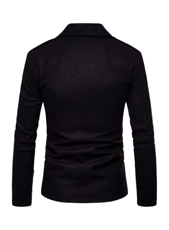 Solid Diagonal Trim Coat Black