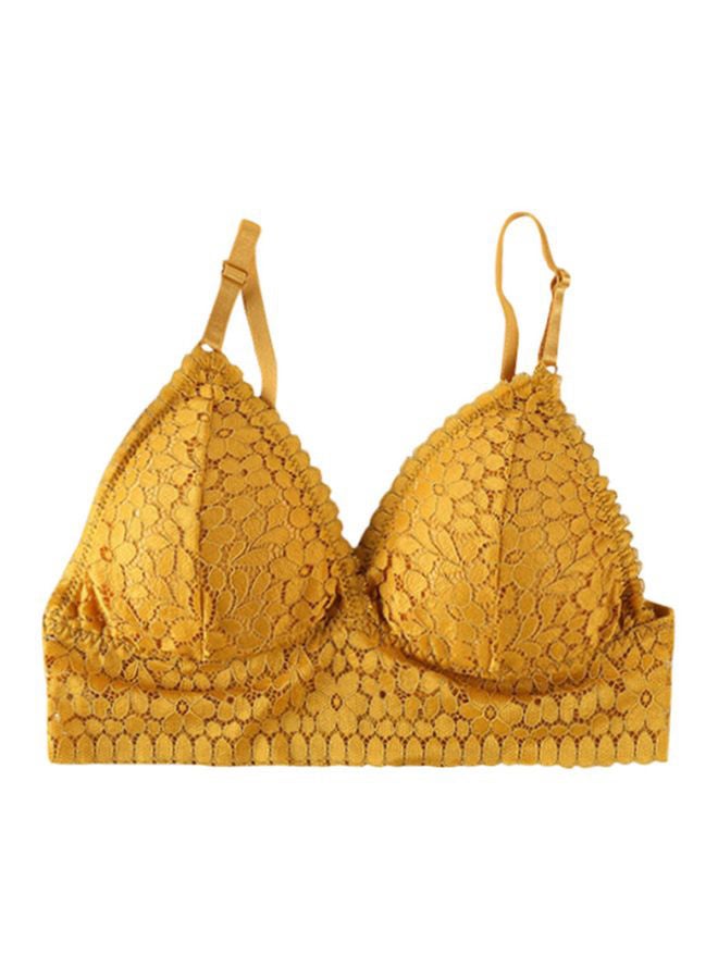 Push Up Padded Bra Yellow - Image 1