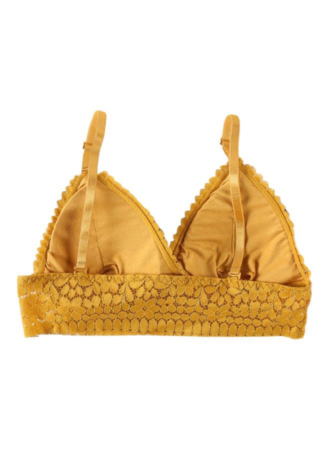 Push Up Padded Bra Yellow - Image 2