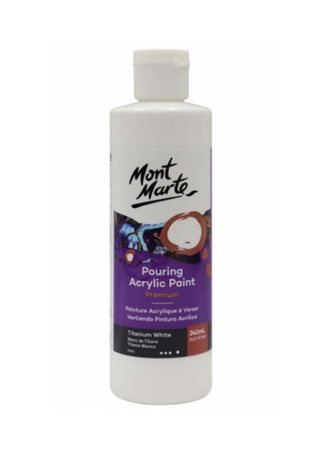 Mont Marte Pouring Acrylic Paint Titanium White 