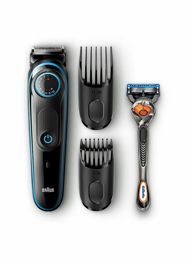 براون أداة تشذيب اللحية بقرص دقيق طراز Bt5040 أسود/أزرق - Image 1