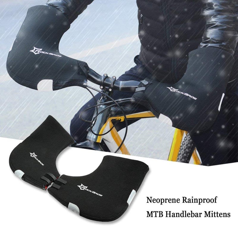 Rockbros Neoprene Rainproof Mtb Motor Cycling Handlebar Mitts Gloves 0.392kg  - Image 5