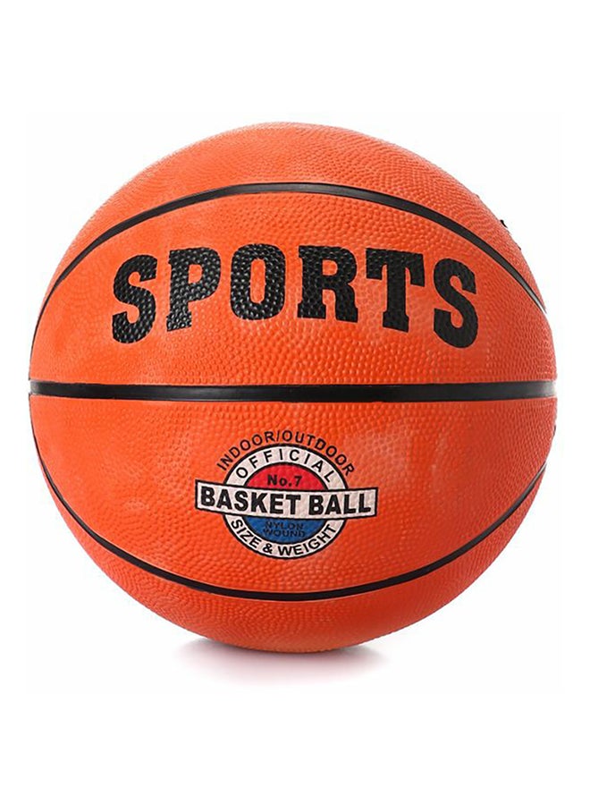 Rubber Basketball Ball Orange 7cm