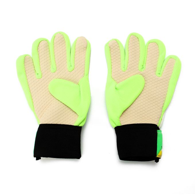 Latex Soccer Football Goalkeeper Gloves Green 8cm - Image 2
