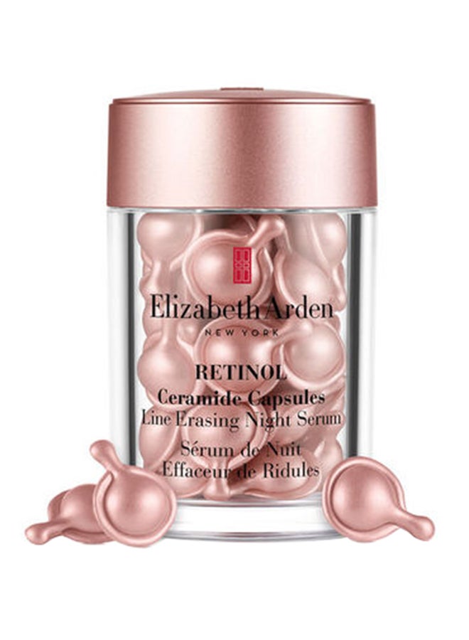 Elizabeth Arden Retinol Ceramide - Line Erasing Night Serum 30 Capsules Rose Gold 30ml