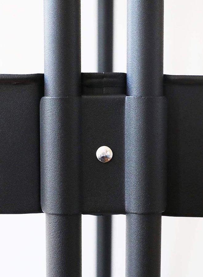 رومان جيفتس عربة تخزين بعدد 3 أرفف مزودة بعجلات أسود 43.5x33x87سم - Image 4