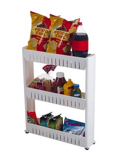 Pantry Rack With 3 Large Storage Baskets White 71x52x12cm - v1601550587/N40867361A_2