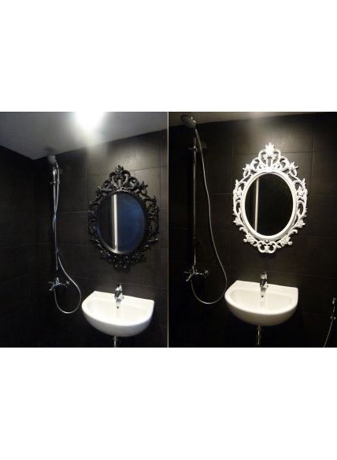 Roman Gifts Elegent Decor Wall Mirror Silver 83x58centimeter  - Image 4