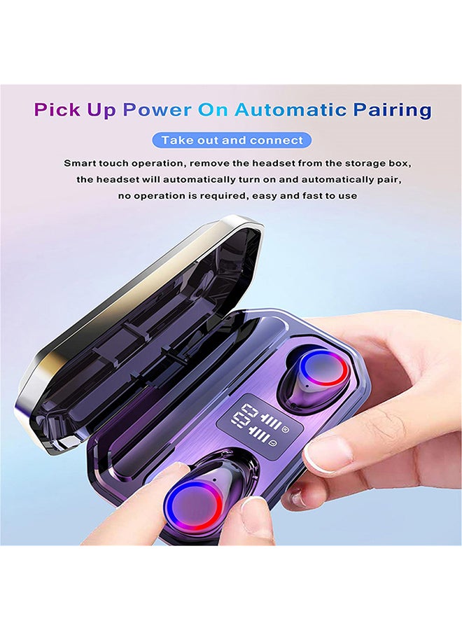 Generic Breathing Light Bluetooth Headset With Charging Case Multicolour  - Image 5