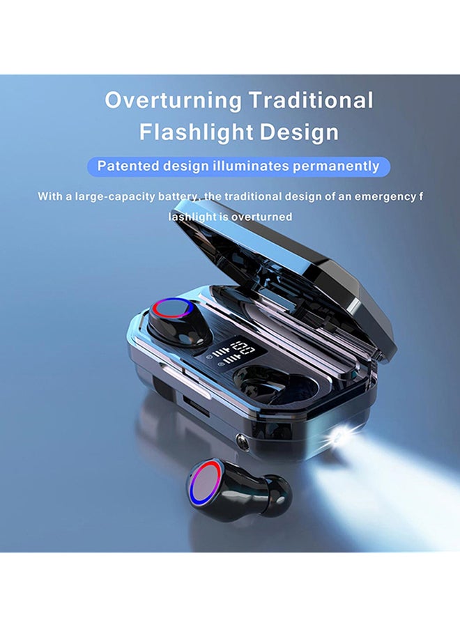 Generic - Breathing Light Bluetooth Headset With Charging Case Multicolour - Image 1