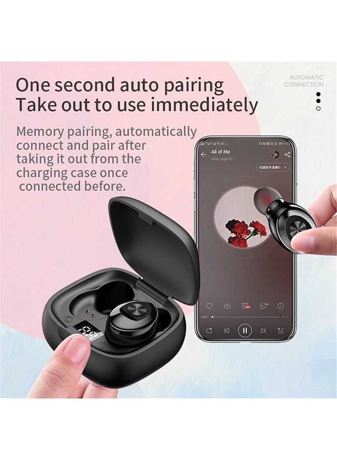 Bluetooth Headset With Charging Case Black  - Image 2