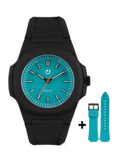 Nuun unisex Rubber Analog Wrist Watch
 SCI5 - 43 mm - Black  - Image 2