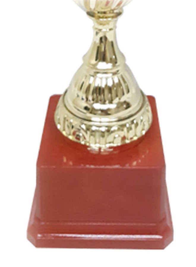 سبال كأس مزين بطلاء كهربائي ذهبي 37سم - Image 3