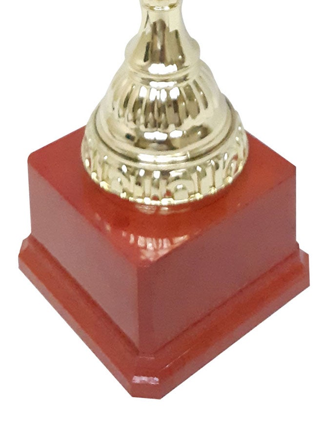 سبال كأس مزين بطلاء كهربائي ذهبي 37سم - Image 4