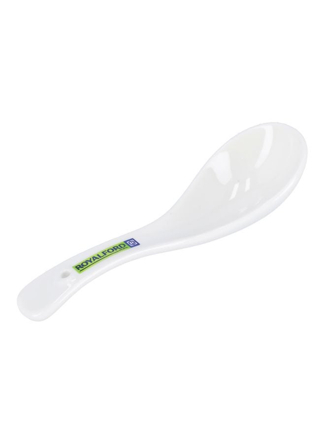 Royalford Porcelain Printed Soup Spoon White  - Image 2