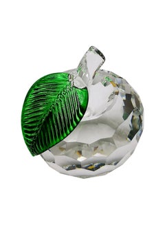 asmat Apple Design Home Decor Showpiece Clear/Green 9 x 8cm  - Image 3