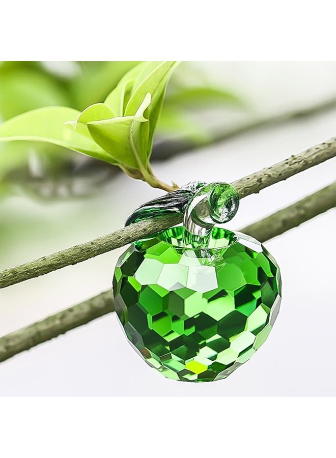 أسمات قطعة فنية لديكور المنزل بتصميم تفاحة شفاف/أخضر 9 x 8سم - Image 2