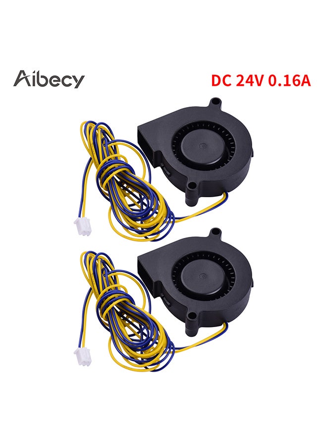 Aibecy 2-Piece Brushless Cooling Fan For 3D Printer Black/Yellow/Blue  - Image 4