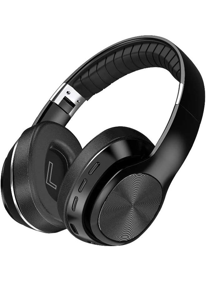 Trands - Bluetooth Wireless On-Ear Headphones Black - Image 1