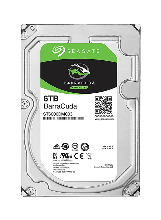 Seagate Barracuda Series Mechanical SATA Hard Drive Silver/Black  - Image 1