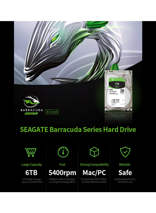 Seagate Barracuda Series Mechanical SATA Hard Drive Silver/Black  - Image 5