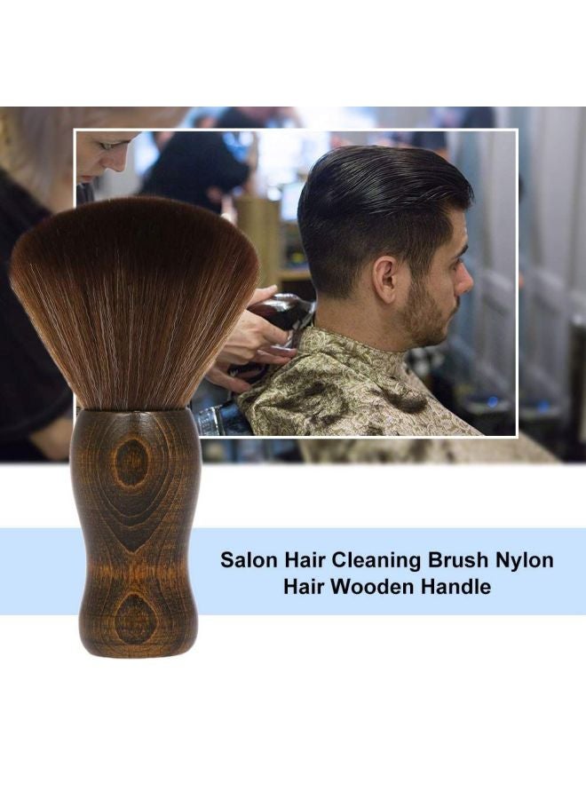 ANSELF Soft Barber Neck Face Duster Brush Brown - Image 3