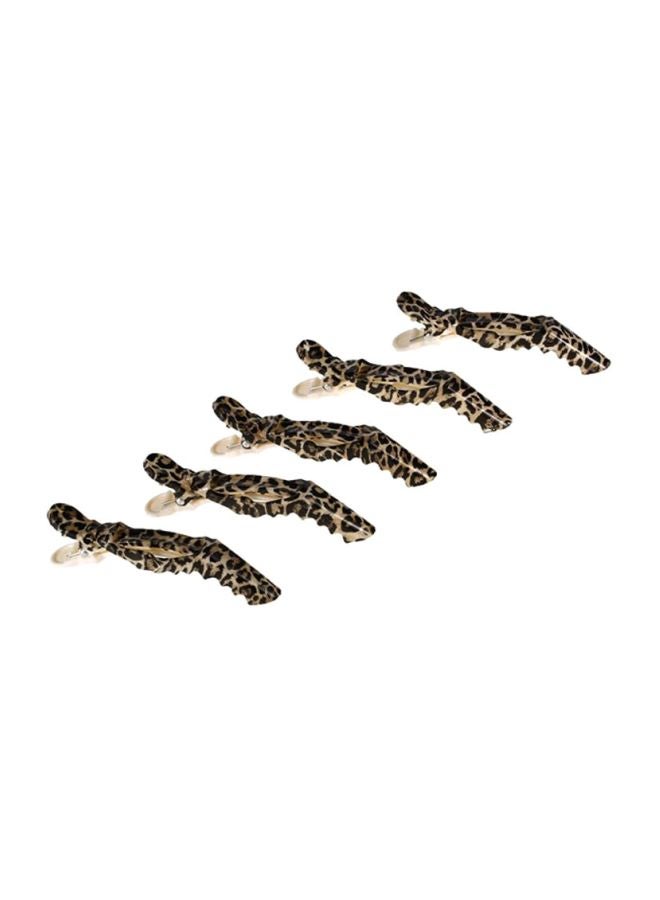 ANSELF 5-Piece Hair Sectioning Grip Clips Set Black/Yellow 11.3cm - Image 2