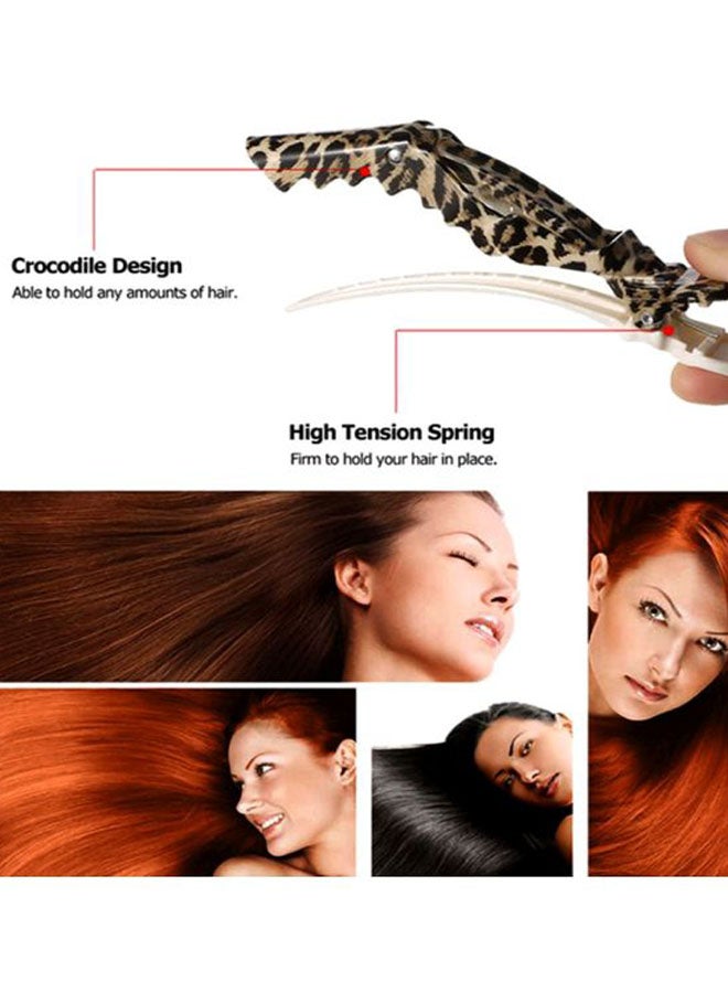 ANSELF 5-Piece Hair Sectioning Grip Clips Set Black/Yellow 11.3cm - Image 4