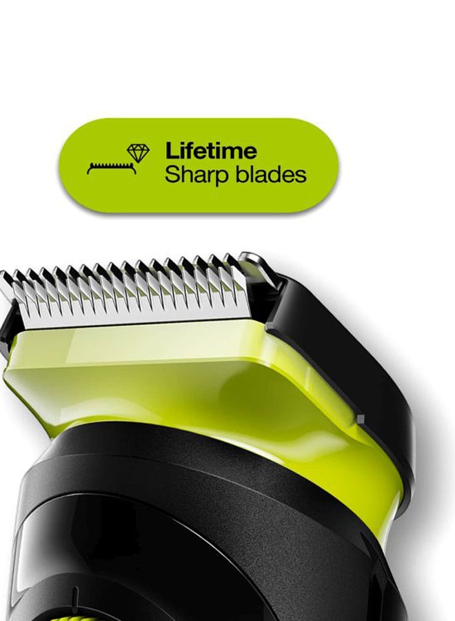 BRAUN - Beard Trimmer BT3221 With Precision Dial And Comb Black/Volt Green - Image 1
