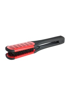 ANSELF Duplex Brush Hair Straightening Clamp Black/Red 23.5x5x3cm  - Image 4