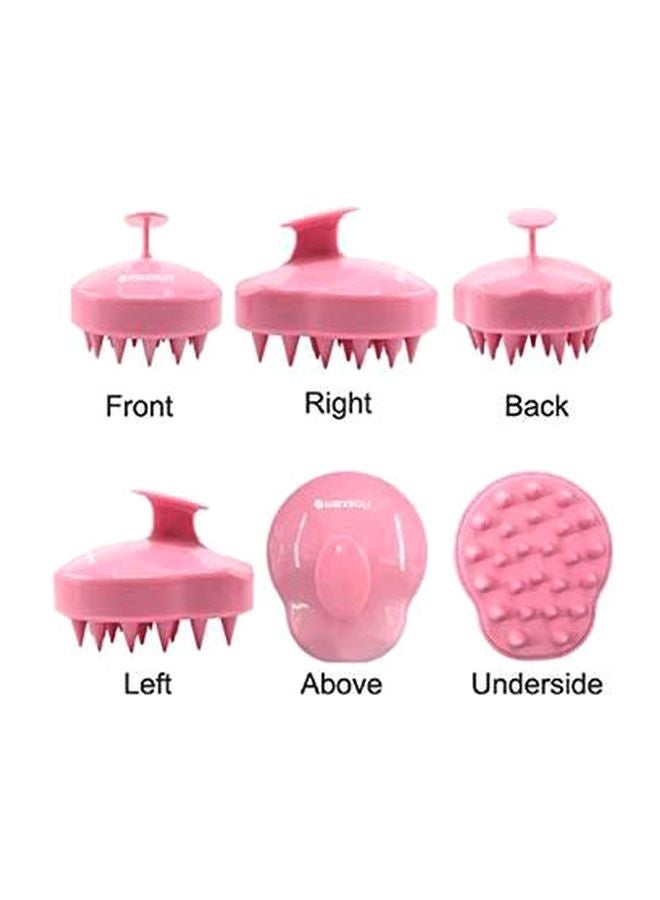Cool Baby - Handheld Silicone Scalp Massage Brush Pink 5cm - Image 1