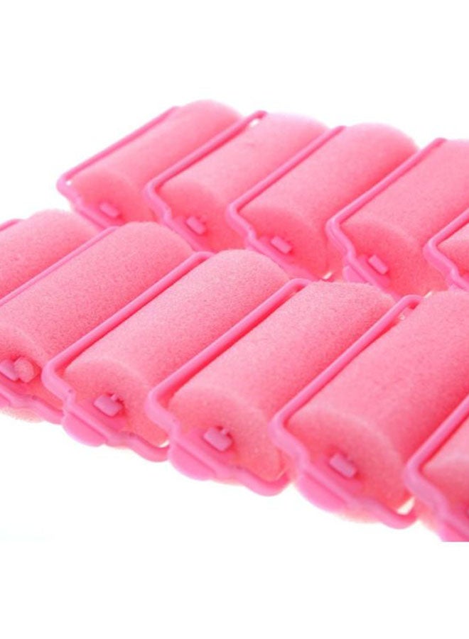 ANSELF - 12-Piece Cushion Hair Styling Roller Set Pink - Image 1