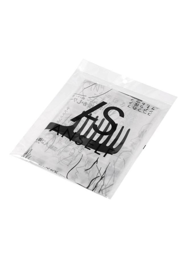 آنسيلف رداء قماشي للاستعمال عند مصفف الشعر أبيض/ أسود  - Image 2