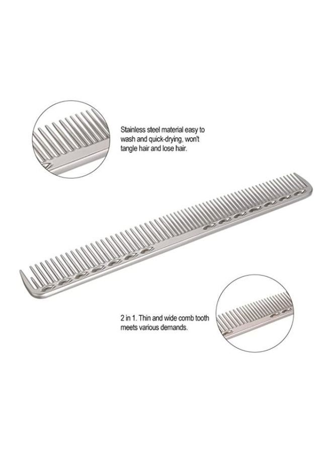 آنسيلف مشط شعر من الستانلس ستيل مزود بغطاء فضي - Image 4