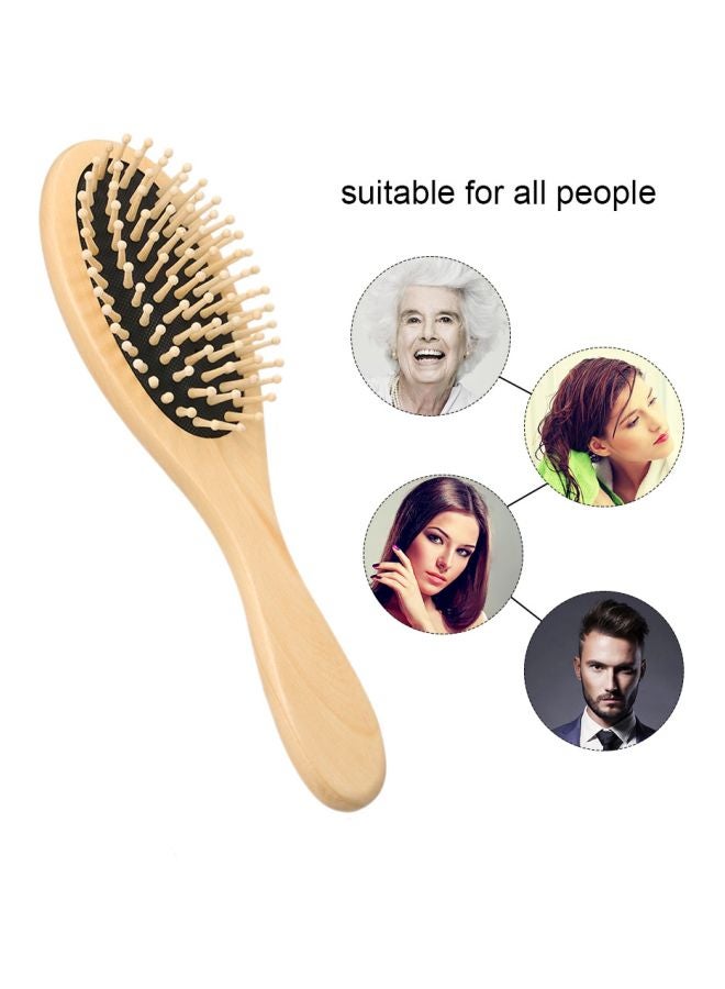 آنسيلف فرشاة شعر لتدليك فروة الرأس بيج / أسود 22.5 x 6.3سم - Image 5