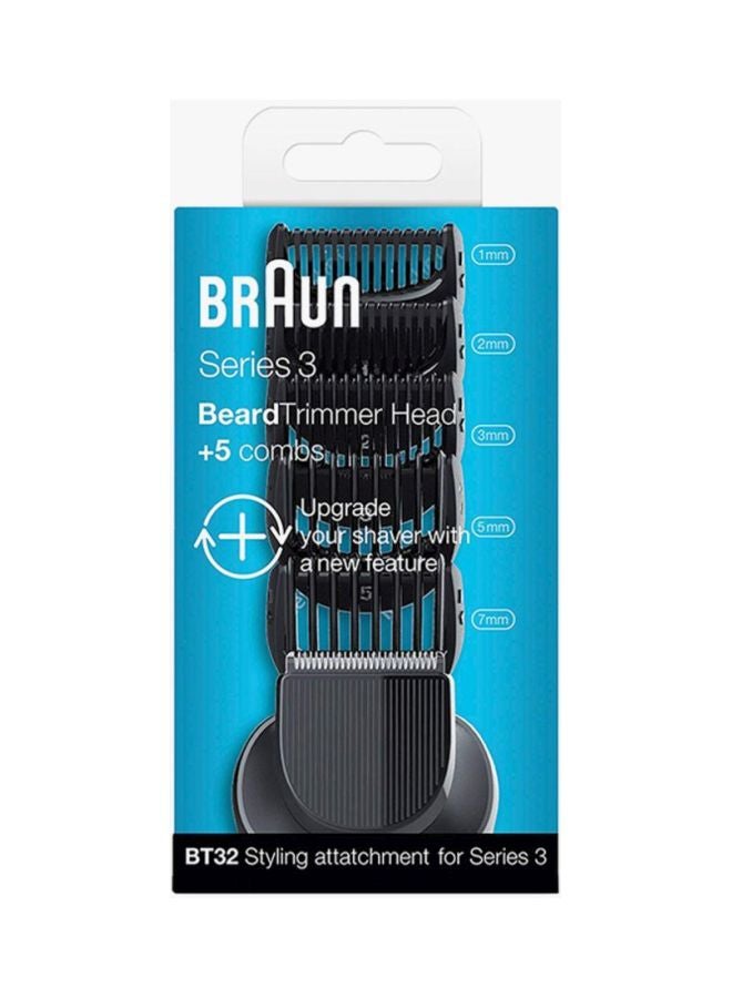 BRAUN Series 3 Shave And Style Trimmer Head Comb Set Black - Image 2