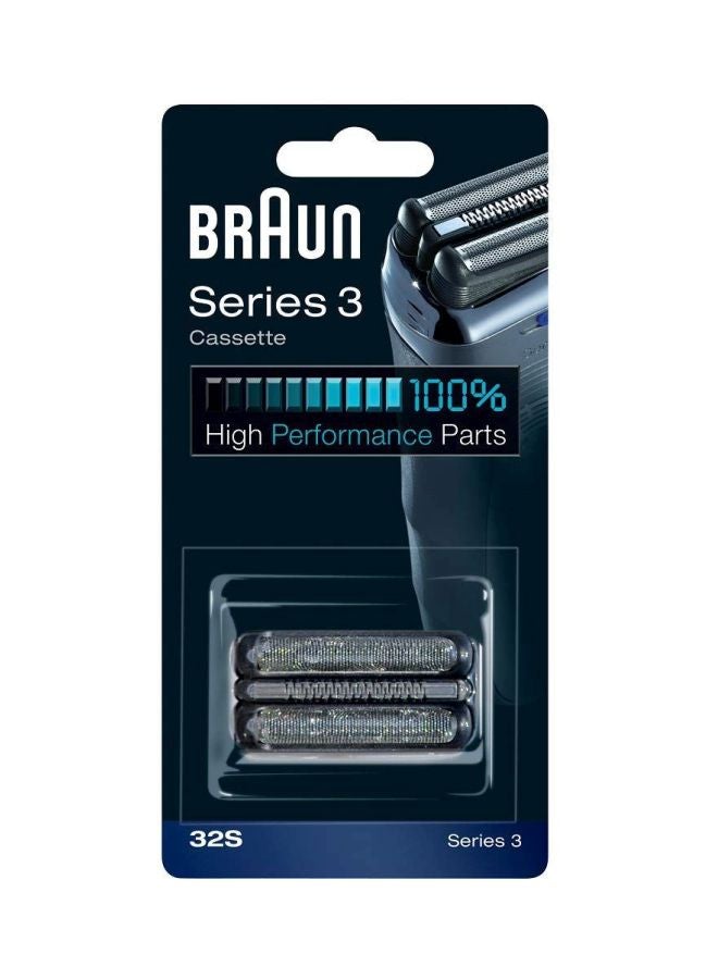 Cassette Replacement For Series 3 Electric Shavers Black/Silver