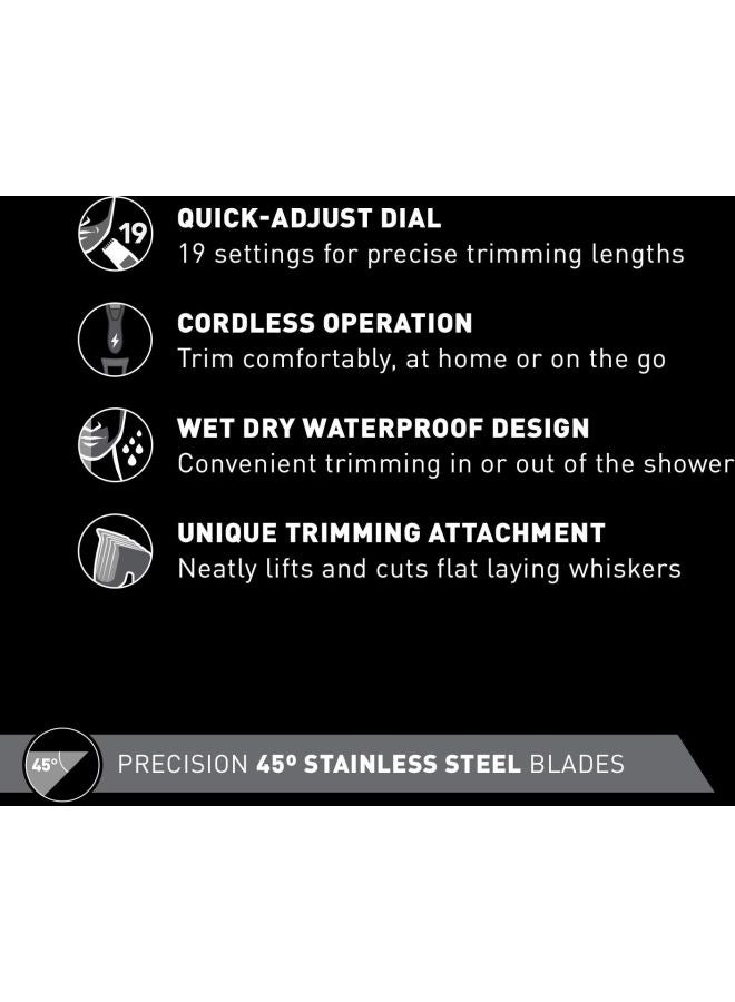 Panasonic - Cordless Beard Trimmer Black - Image 1