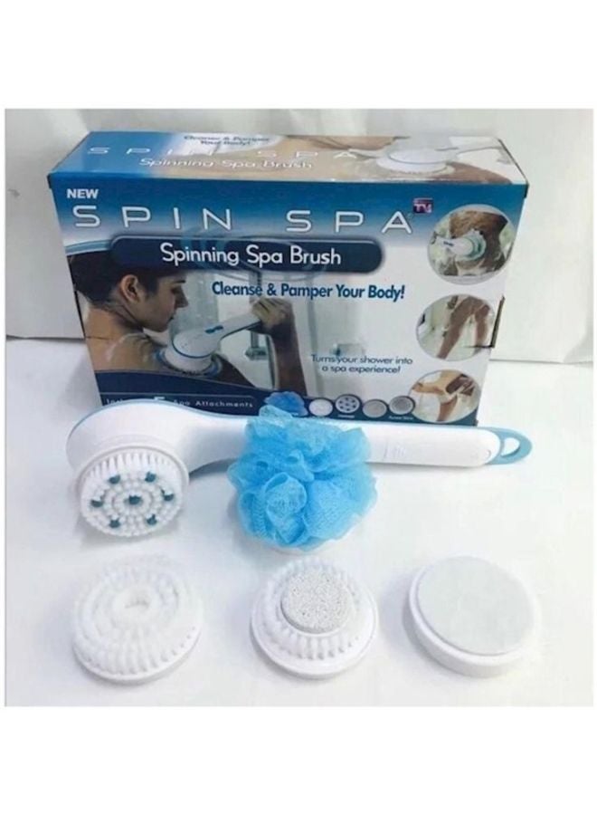 YupFun Spinning Spa Brush White/Blue - Image 3