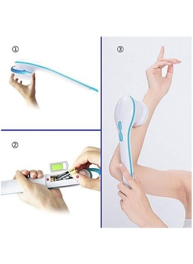 YupFun Spinning Spa Brush White/Blue - Image 4