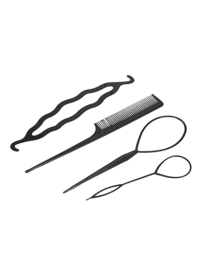 ANSELF 4-Piece Hair Twist Styling Set Black 1.00cm - Image 1