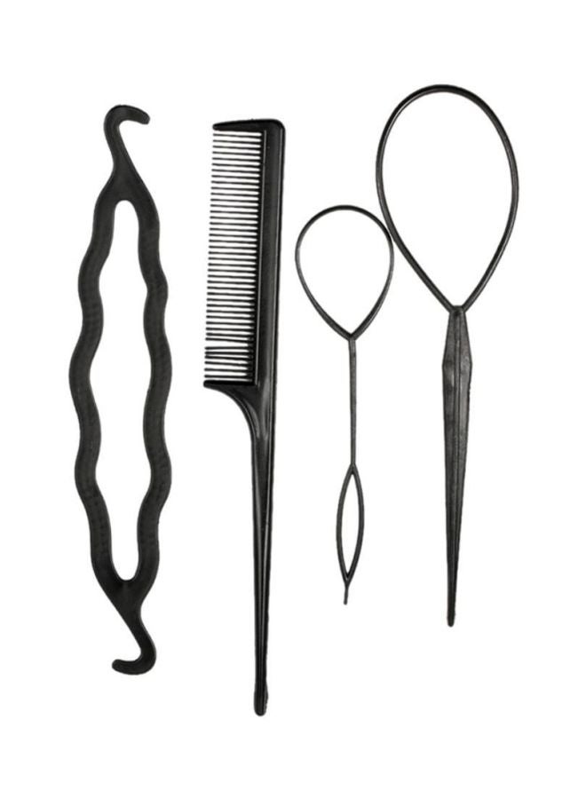ANSELF 4-Piece Hair Twist Styling Set Black 1.00cm - Image 3