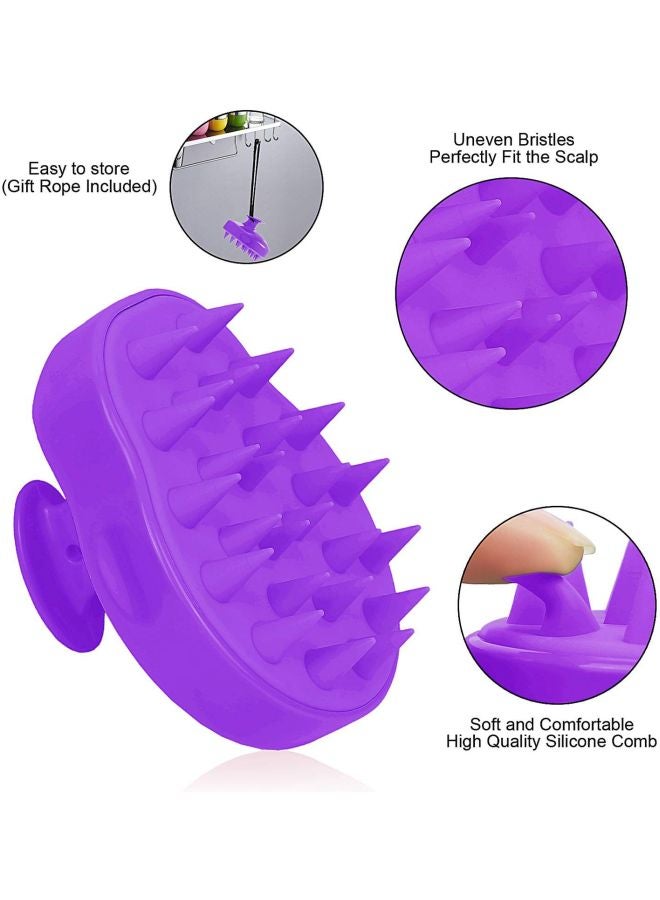 Cool Baby - Handheld Scalp Massage Brush Purple 5cm - Image 1