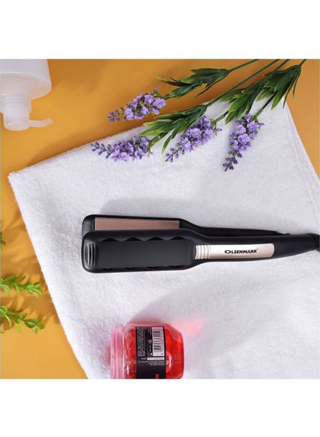 Olsenmark Professional Hair Straightener Black/Gold  - Image 5