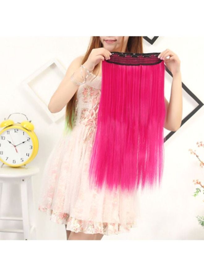 Voberry Cosplay Long Straight Hair Wig Hot Pink 1x1x1cm - Image 4