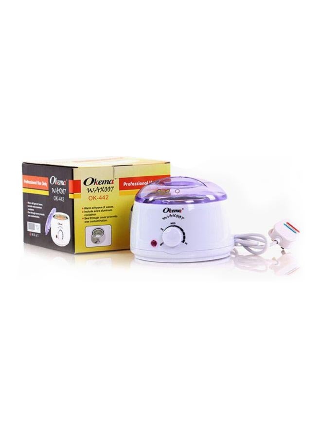 Okema Professional Wax Heater White/Purple - Image 2